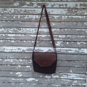 R Riveter Brown and Black Crossbody Shoulder Bag Purse